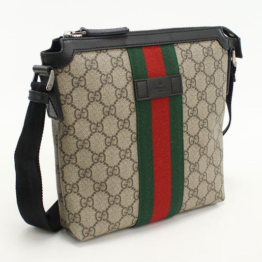 GUCCI 471454 Ofidia Diagonal shoulder bag GG Supreme beige mens