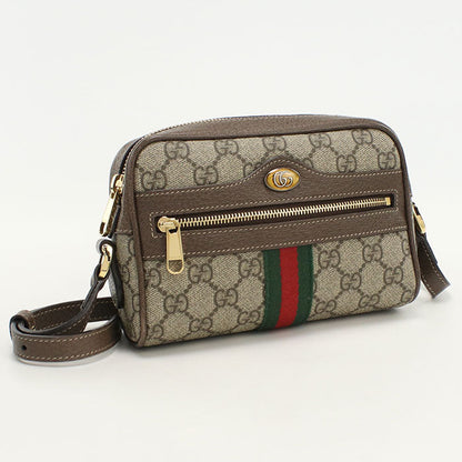 GUCCI 517350 Mini bag Ofidia Diagonal Shoulder Bag PVC/leather beige Women