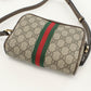GUCCI 517350 Mini bag Ofidia Diagonal Shoulder Bag PVC/leather beige Women