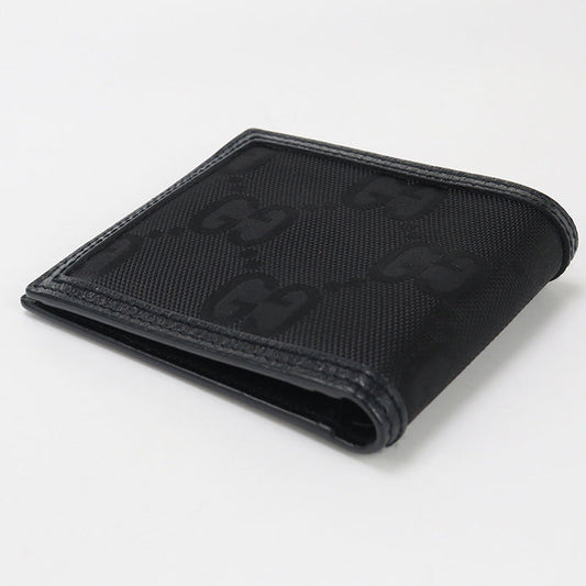 GUCCI 625574 Coin wallet Off the grid Folded wallet Nylon/leather mens Black