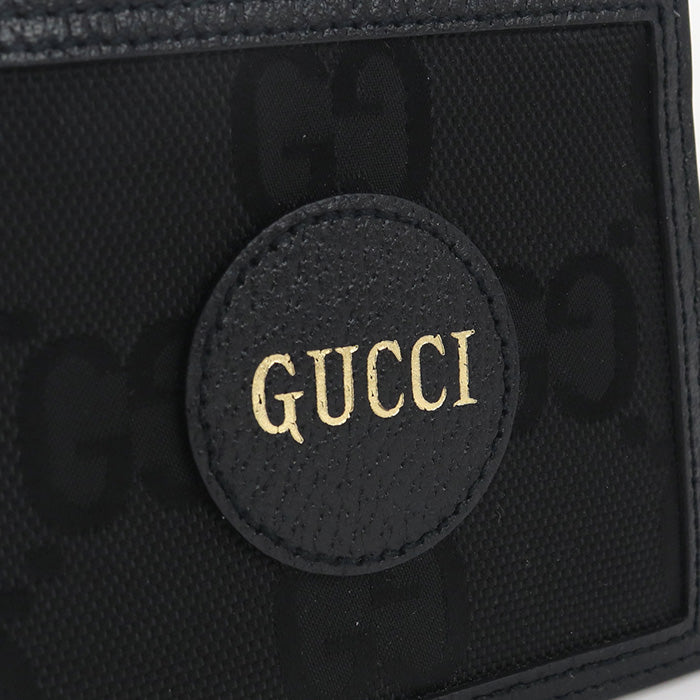 GUCCI 625574 Coin wallet Off the grid Folded wallet Nylon/leather mens Black