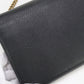 GUCCI 401232 Chain wallet GG Marmont Chain wallet leather black Women