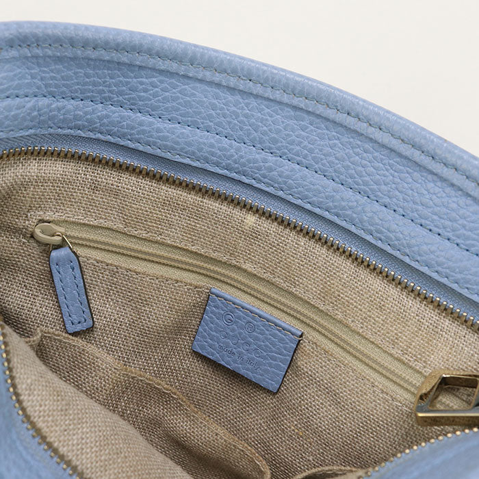 GUCCI 449241 2WAY handbag GG canvas leather blue Women