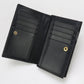 GUCCI 781583 Card Case Double G Folded wallet/Quilted leather black Women