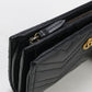 GUCCI 781583 Card Case Double G Folded wallet/Quilted leather black Women