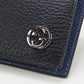 GUCCI 610466 Coin wallet Interlocking G Folded wallet leather black mens