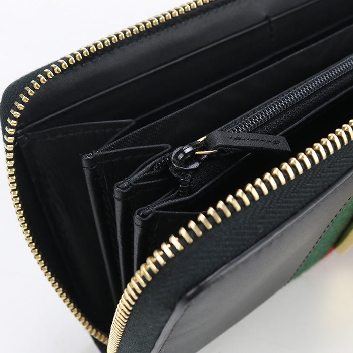 GUCCI 476083 zip around long wallet Silvi PurseZip Around leather black Women