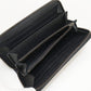 GUCCI 750458 zip around long wallet Interlocking G PurseZip leather black Women