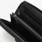 GUCCI 750458 zip around long wallet Interlocking G PurseZip leather black Women