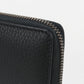 GUCCI 750458 zip around long wallet Interlocking G PurseZip leather black Women