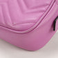 GUCCI 448065 Mini camera bag GG Marmont Diagonal shoulder bag leather pink Women