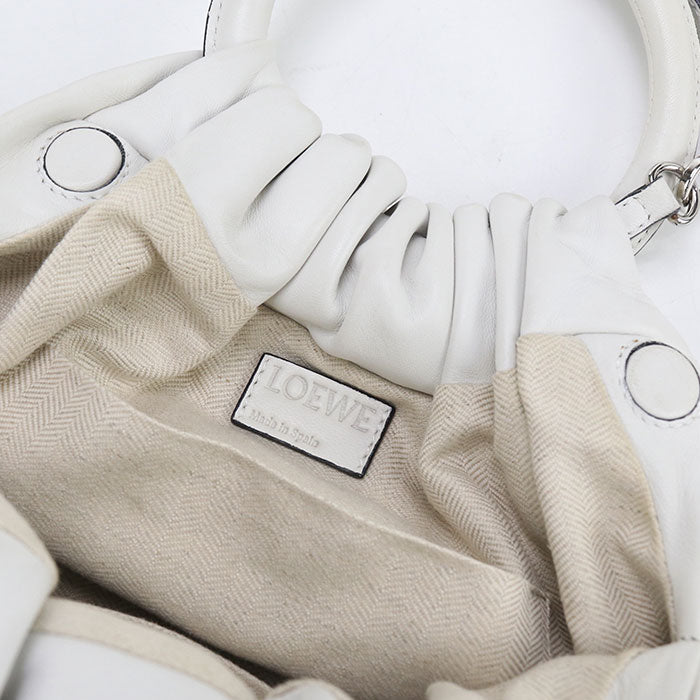 LOEWE 2WAY Bounce Handbag Nappa leather white Women