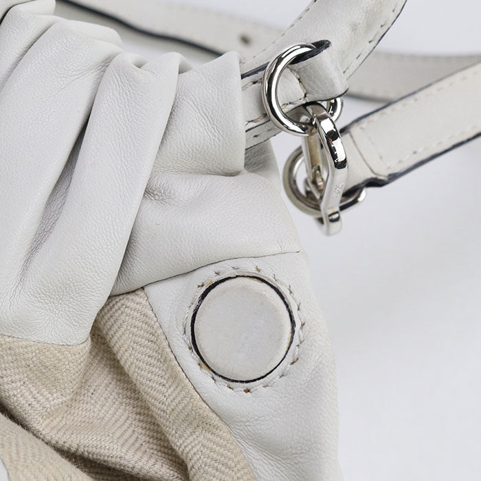 LOEWE 2WAY Bounce Handbag Nappa leather white Women