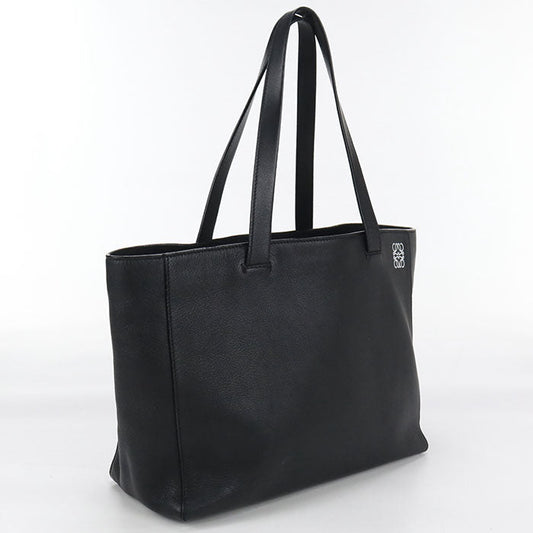 LOEWE 308.20.K86 Shopper East West Tote Bag leather Black unisex