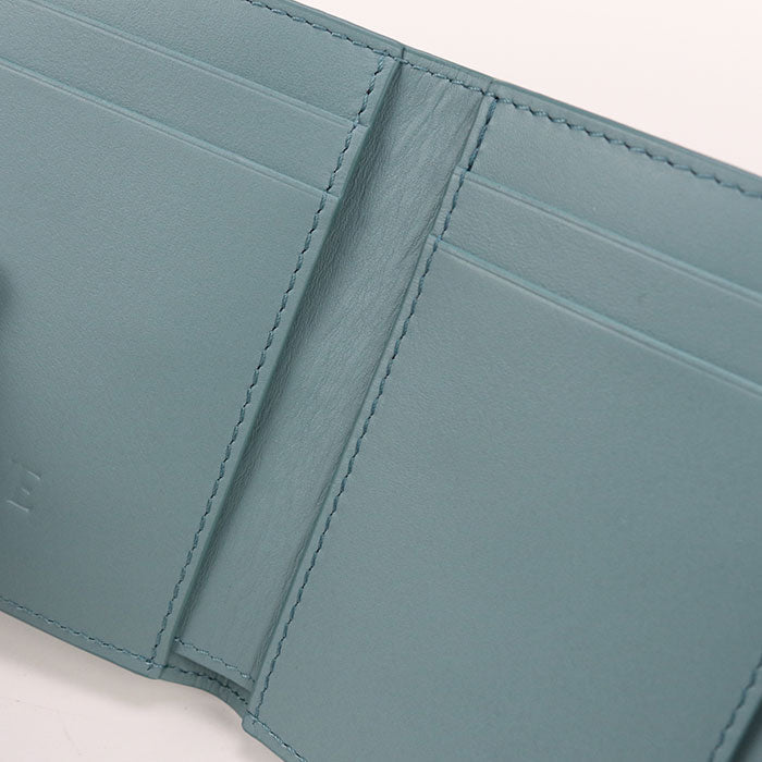 LOEWE C821TR2X16 Trifold wallet anagram Tri-fold leather Blue Women