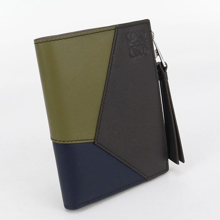 LOEWE C510W73X08 puzzle Bifold Wallet leather Brown unisex