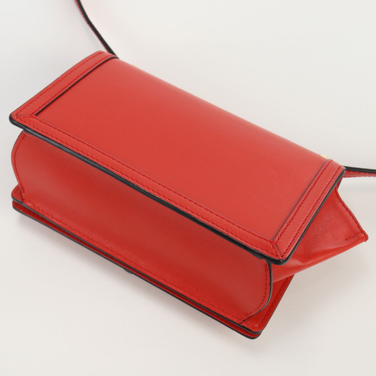 LOEWE Barcelona Shoulder Bag Diagonal Calfskin Women color red