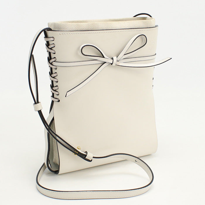 LOEWE A858I01X01 Ikebana mini Shoulder Bag Crossbody Bags Calfskin white Women