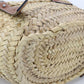 LOEWE 327.02.S92 2435 Handbag Basket bag small Basket bag Raffia, leather beige Women