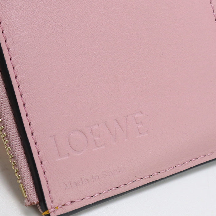 LOEWE C660S86X04 Tri-fold wallet Vertical wallet small Mini Wallet Calfskin Orange Women