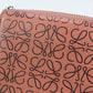 LOEWE Square Zip Wallet anagram Bi-fold with coin purse Calfskin pink Women