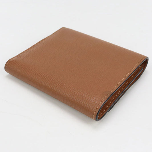 LOEWE C821S27X02 Tri-fold wallet Anagram Vertical Small Compact Wallet pebble grain calf Brown Women