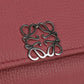 LOEWE C821L57X01 Compact Flap anagram Bi-fold wallet Calfskin pink Women