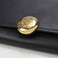 LOEWE T56CANBACWX01LE anagram Continental Long wallet coin leather Black Women