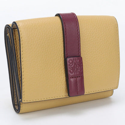 LOEWE C660TR2X03 Trifold wallet Three fold wallet Calfskin beige Women