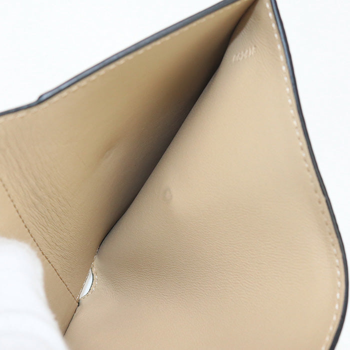 LOEWE C660TR2X03 Trifold wallet Three fold wallet Calfskin beige Women