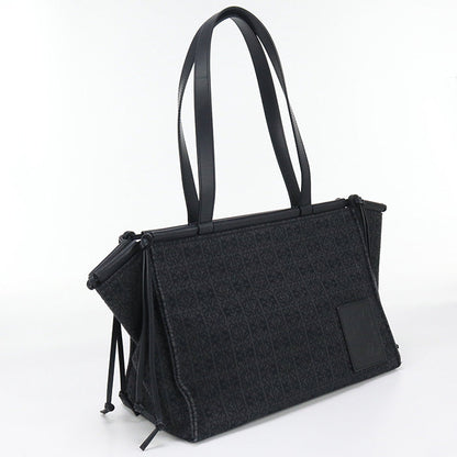 LOEWE Cushion tote anagram Tote Bag Jacquard Black Women