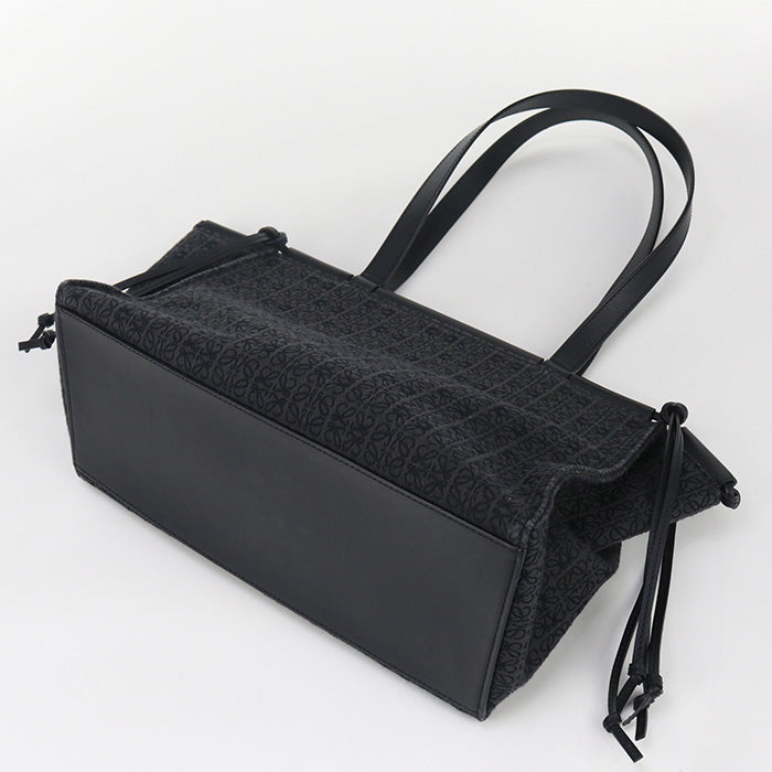 LOEWE Cushion tote anagram Tote Bag Jacquard Black Women