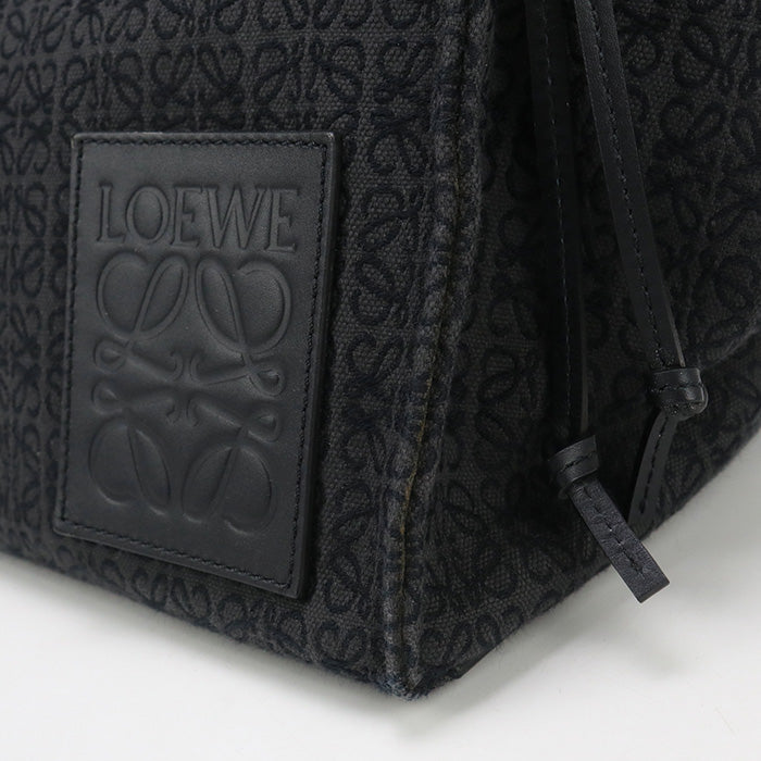 LOEWE Cushion tote anagram Tote Bag Jacquard Black Women