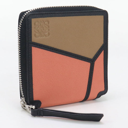 LOEWE 122.30XM88 Bi-fold wallet puzzle Zipper Wallet leather Multicolor Women