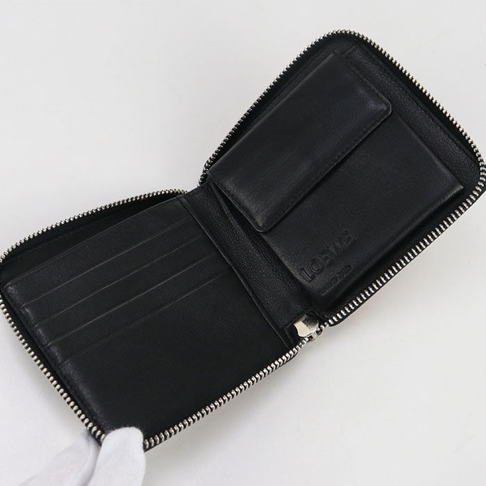 LOEWE 122.30XM88 Bi-fold wallet puzzle Zipper Wallet leather Multicolor Women