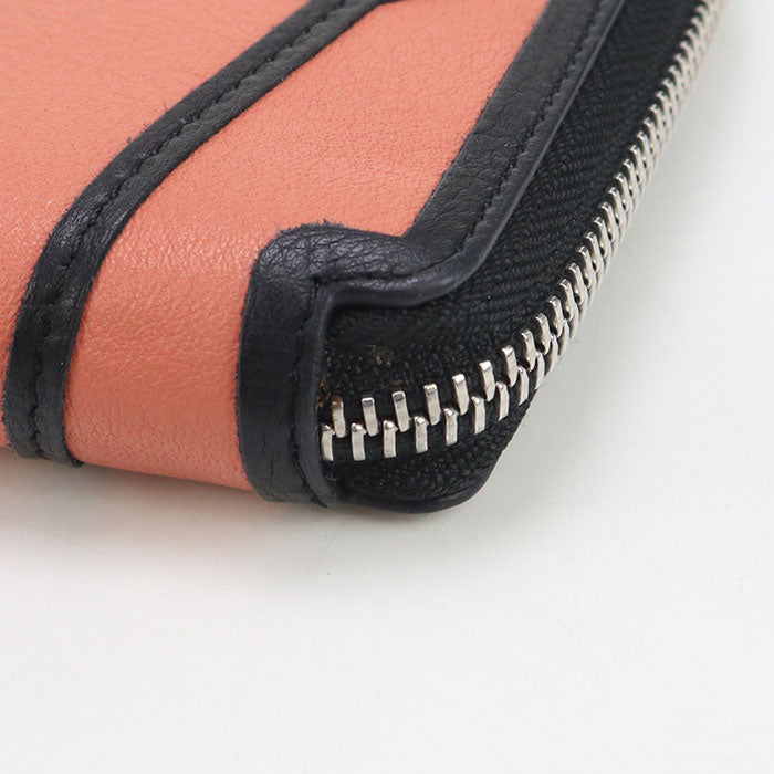 LOEWE 122.30XM88 Bi-fold wallet puzzle Zipper Wallet leather Multicolor Women