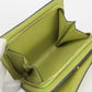 LOEWE C499Z41X04 4081 Bi-fold wallet Repeat anagram Compact zip wallet embossed silk calf Lime Yellow Women