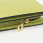 LOEWE C499Z41X04 4081 Bi-fold wallet Repeat anagram Compact zip wallet embossed silk calf Lime Yellow Women