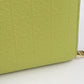LOEWE C499Z41X04 4081 Bi-fold wallet Repeat anagram Compact zip wallet embossed silk calf Lime Yellow Women