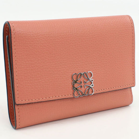 LOEWE LO91016 Vertical wallet anagram Calfskin/Vertical wallet pink Women
