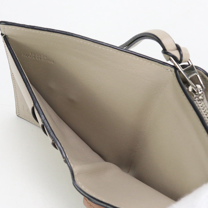 LOEWE C660Z41X01 Compact zip wallet Folded wallet Calfskin green Women
