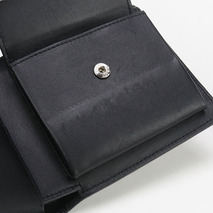 LOEWE C565501X02 Bi-fold wallet anagram Bifold Coin Wallet Flap Wallet satin calf black mens