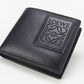 LOEWE C565501X02 Bi-fold wallet anagram Bifold Coin Wallet Flap Wallet satin calf black mens