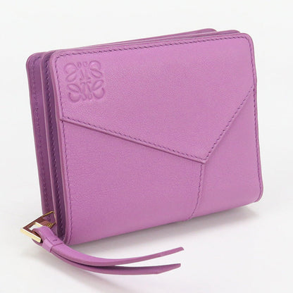 LOEWE C510Z41X07 Bi-fold wallet Puzzle Anagram Mini Wallet Calf leather purple Women