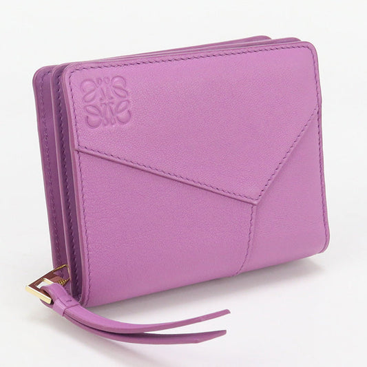 LOEWE C510Z41X07 Bi-fold wallet Puzzle Anagram Mini Wallet Calf leather purple Women