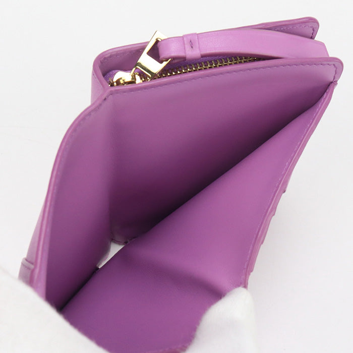 LOEWE C510Z41X07 Bi-fold wallet Puzzle Anagram Mini Wallet Calf leather purple Women