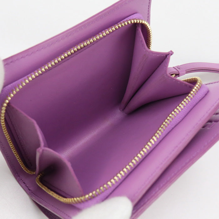 LOEWE C510Z41X07 Bi-fold wallet Puzzle Anagram Mini Wallet Calf leather purple Women