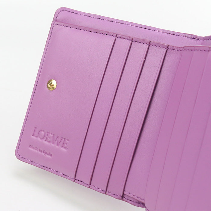 LOEWE C510Z41X07 Bi-fold wallet Puzzle Anagram Mini Wallet Calf leather purple Women