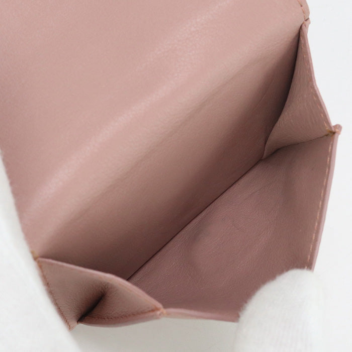 LOEWE 101.88.S26 Tri-fold wallet anagram Flap wallet Calfskin pink Women