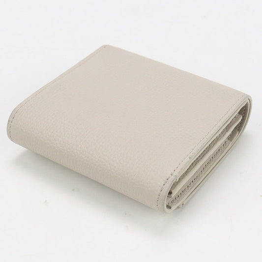 LOEWE C821L57X04 Bifold wallet anagram Compact Flap Wallet Calfskin beige Women